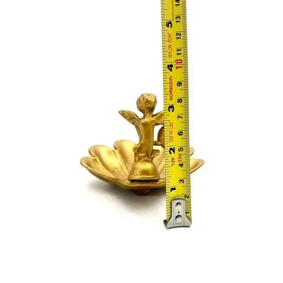 Cherub Soap-dish / Trinket Dish Brass Cherub Design Old vintage French Style